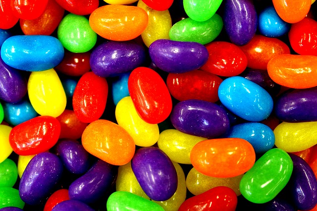 barevné bonbonky