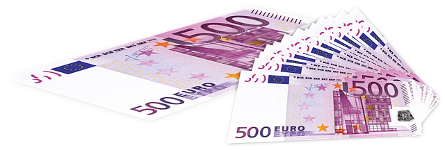 500 euro v bankovkách